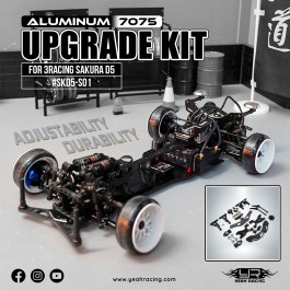 Yeah Racing Aluminum Upgrade Parts Kit for 3Racing Sakura D5 Drift